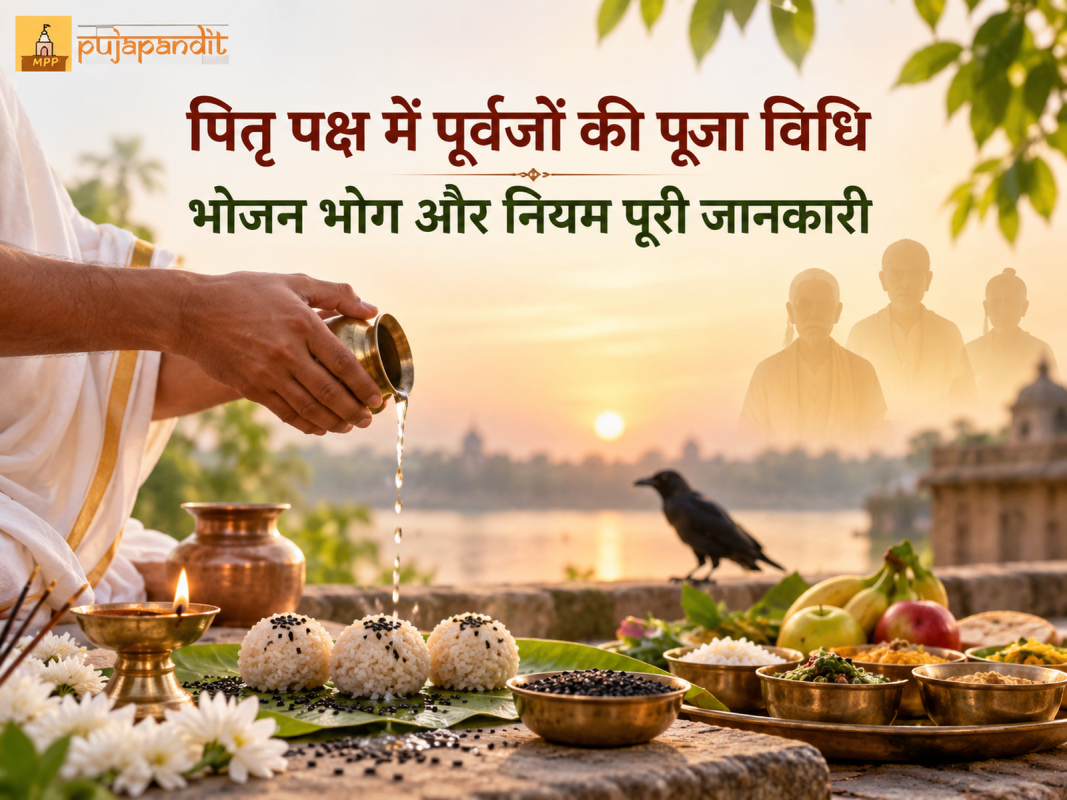 पितृ पक्ष में पूर्वजों की पूजा विधि भोजन भोग और नियम पूरी जानकारी
