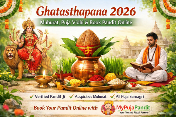 Ghatasthapana 2026: सही मुहूर्त, पूजा विधि और घर बैठे Pandit Book करें