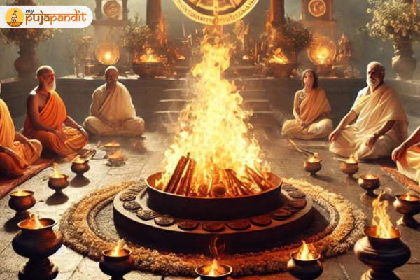 Book pandit online for Navagraha Havan | MyPujaPandit